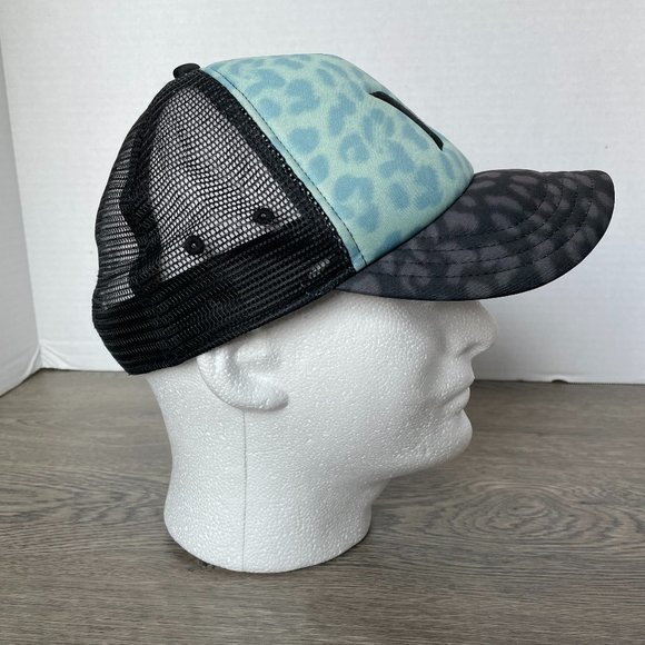 Rip Curl Hat Blue/Black Cheetah Fabric Kid's Snapback - Picture 4 of 6